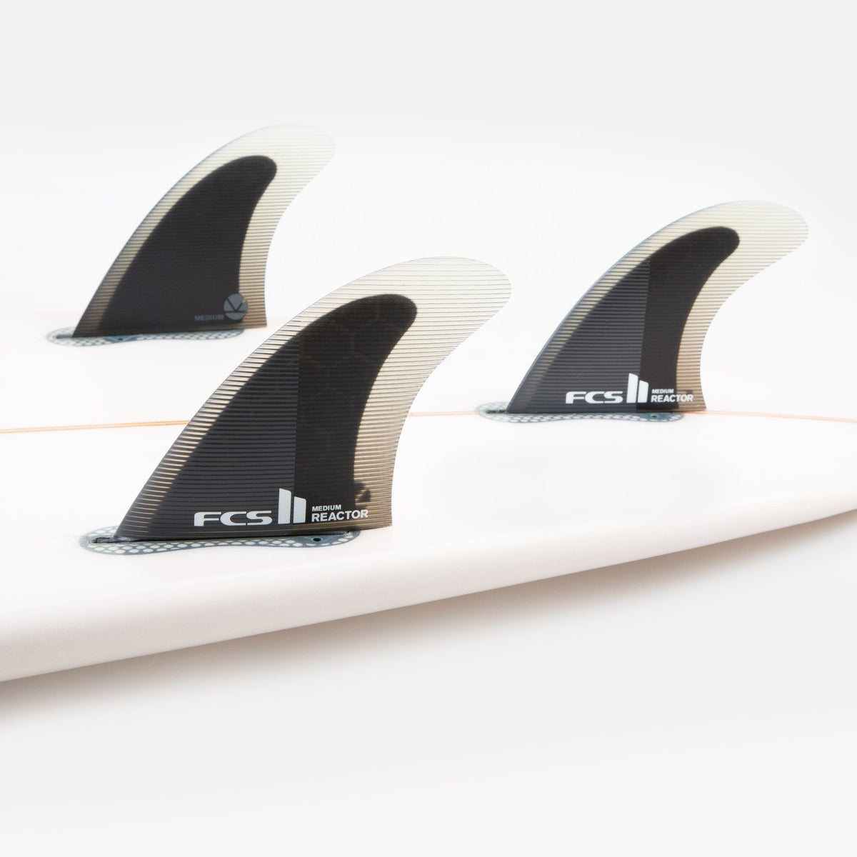 FCS II Reactor PC Charcoal/Black Tri Fins