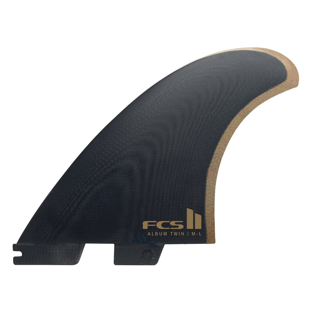 FCS II Album Twin+1 PG - M-L Black/Gold Retail Fins