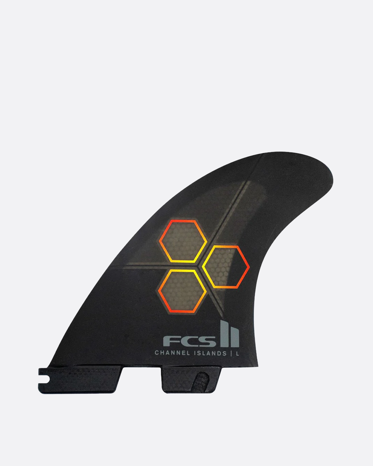 FCS II Channel Islands PC Black/Flame Tri-Quad Fins