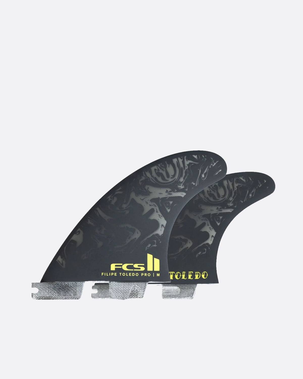 FCS II Filipe Toledo PG Pro Black/Acid Tri Fins