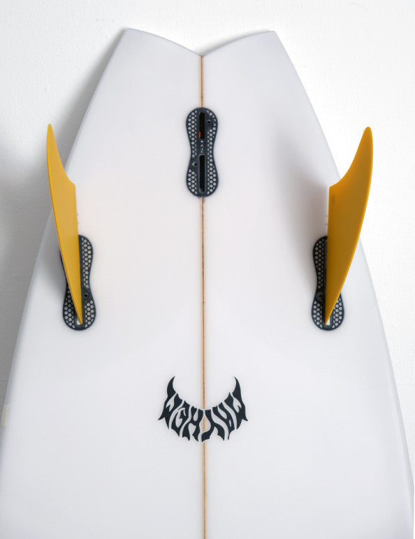 FCS II Modern Keel PG Mango/White Twin Fins