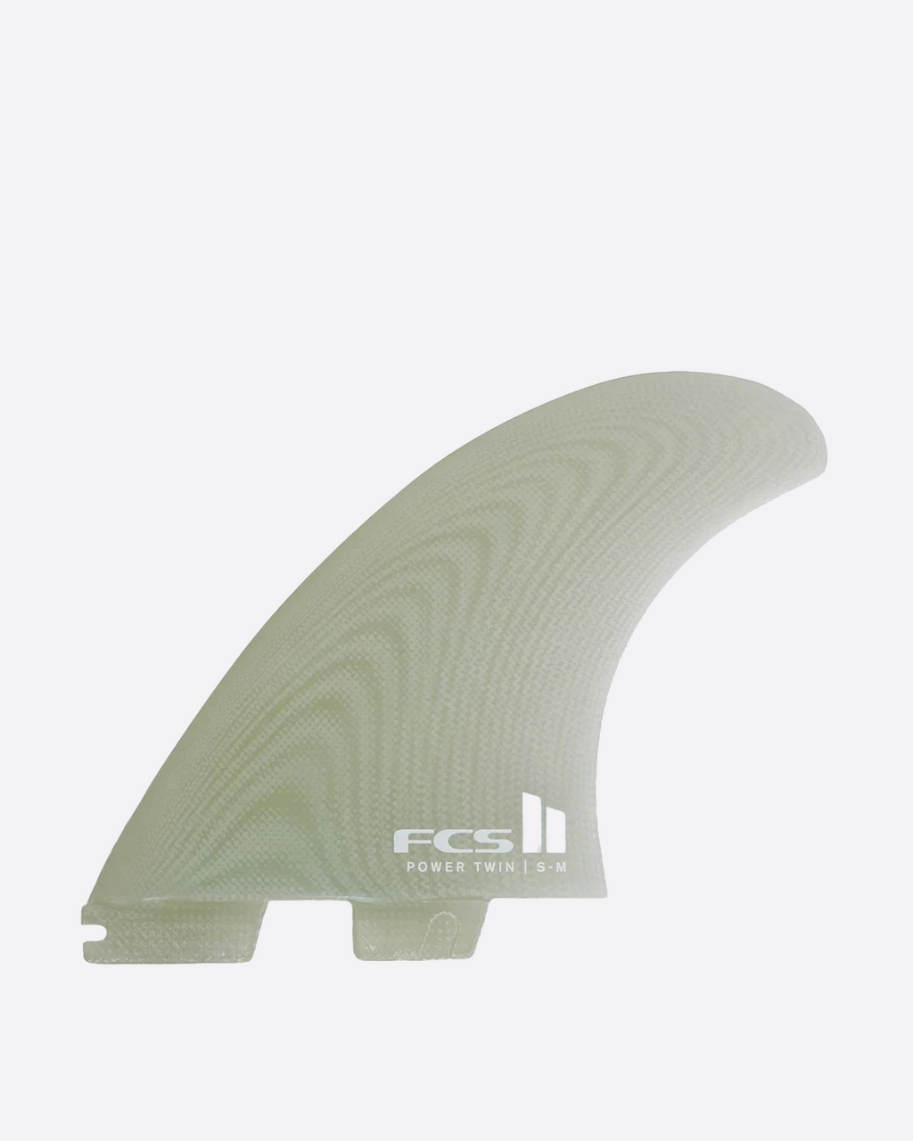 FCS II Power Twin +1 PG S-M Clear Fins