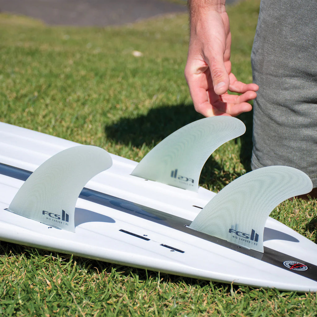 FCS II Mid Carver PG Clear 2+1 Fins