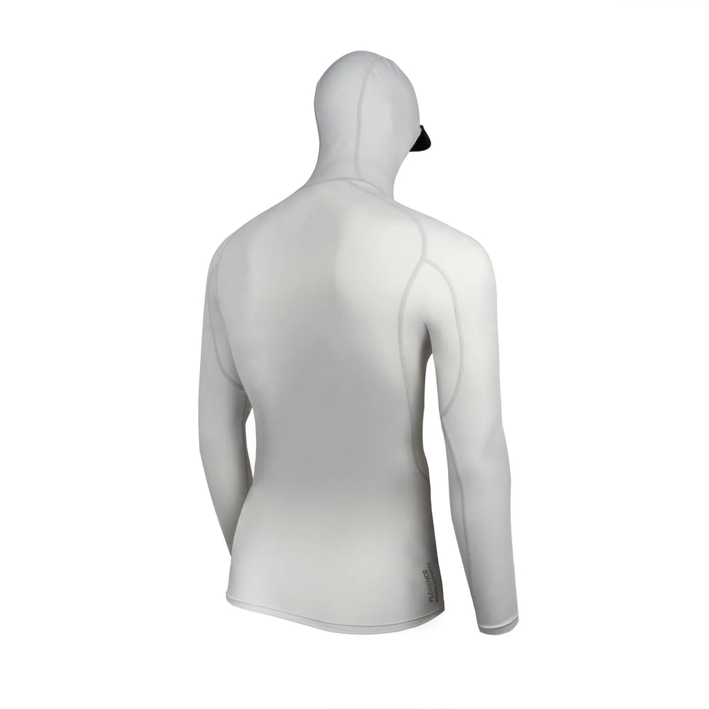 Florence Long Sleeve Hooded Rashguard Tall - Silver
