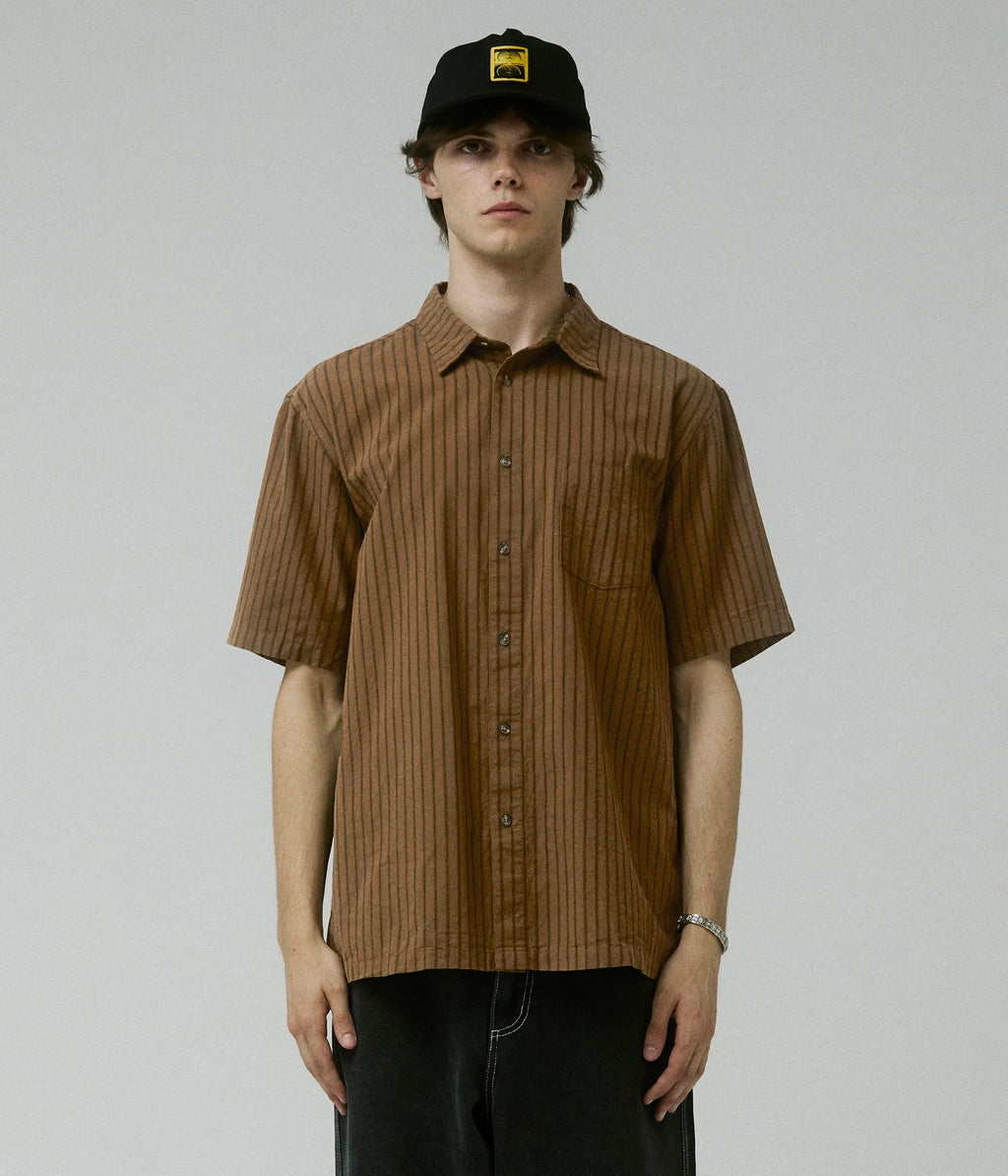 Former Reynolds Stripe S/S Shirt - Bark