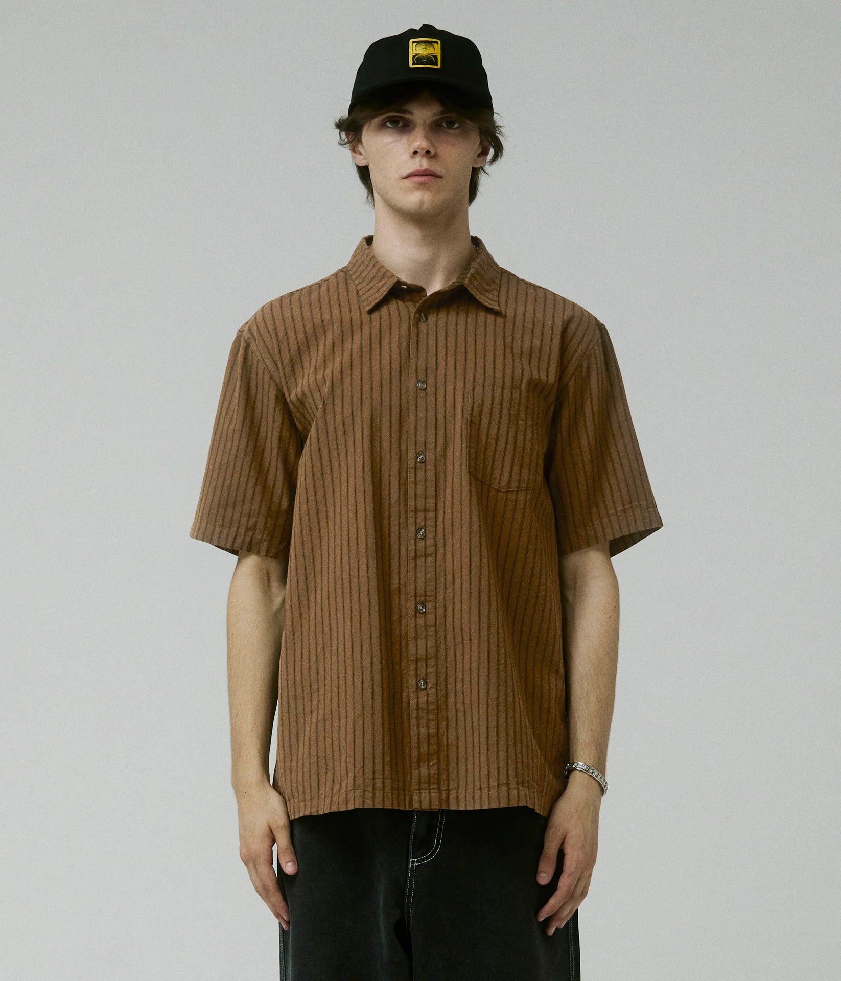 Former Reynolds Stripe S/S Shirt - Bark