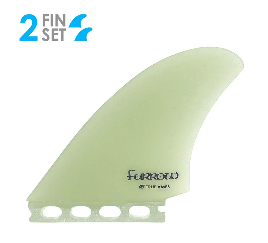 True Ames Furrow High Aspect Twin Fins