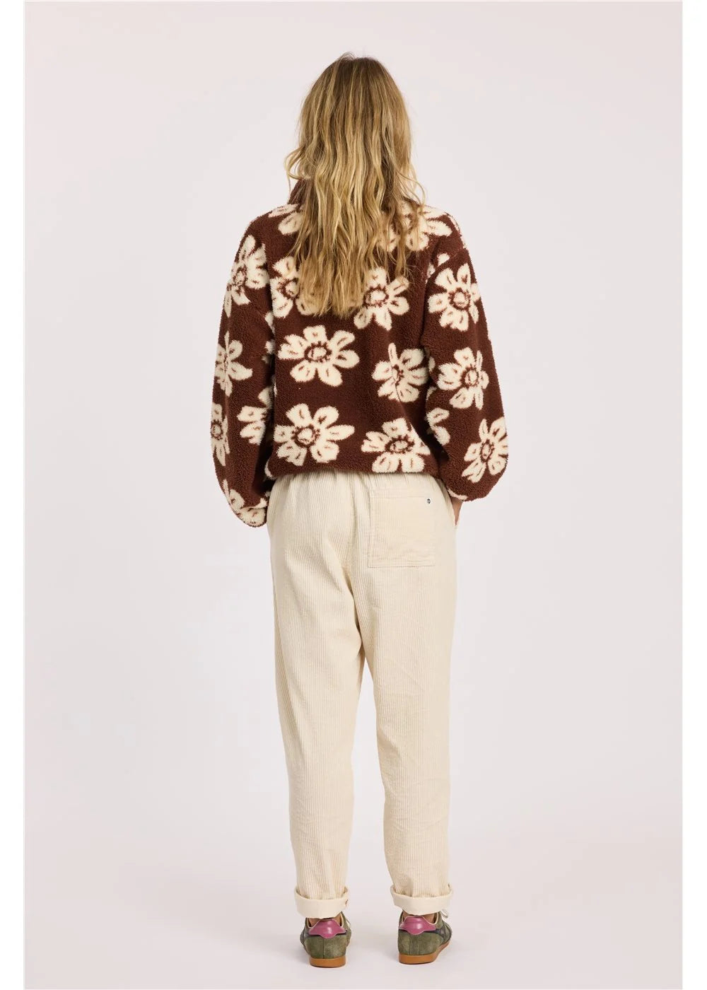 Sisstr Surfing At Sunrise Long Sleeve Fleece - Kona