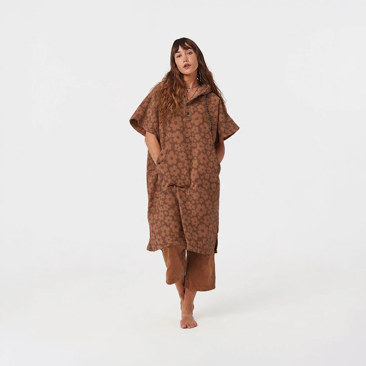 Slow Tide Ginny Extra-Warm Changing Poncho - Toast