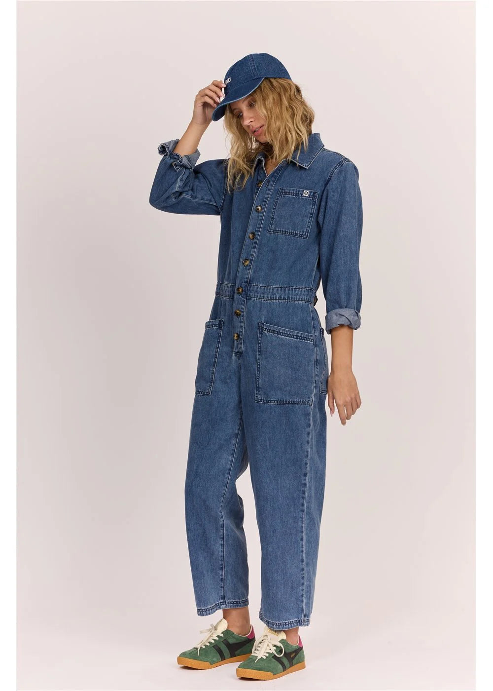 Sisstr Seas The Day Jumpsuit - Vintage Blue