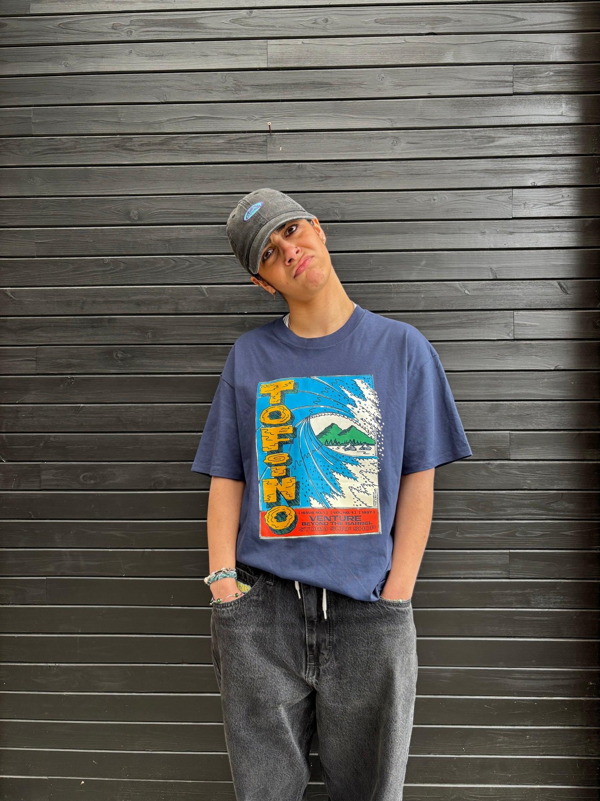 Storm Beyond The Barrel Tee - Navy