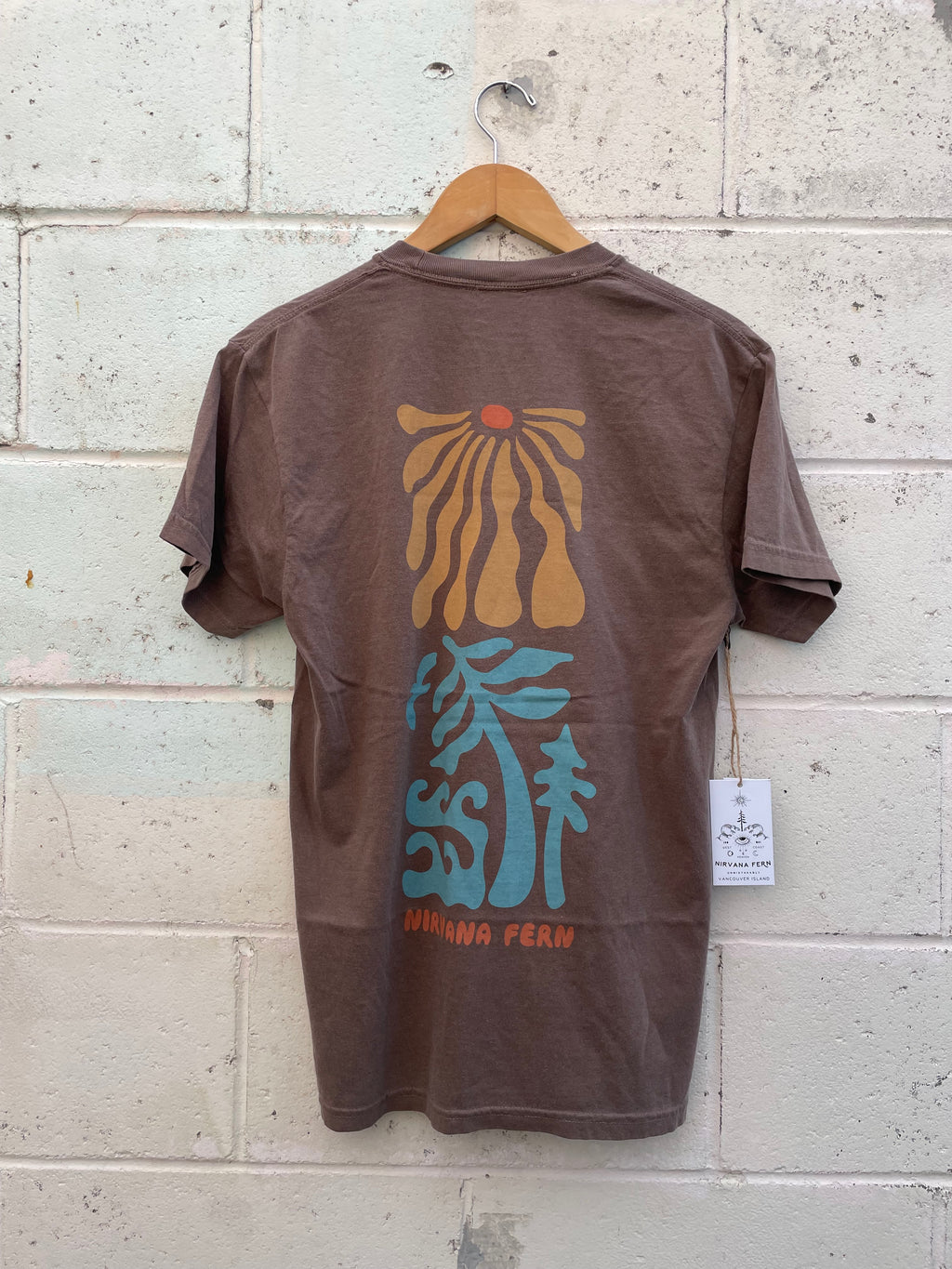 Nirvana Fern Rhythm Tee - Coffee