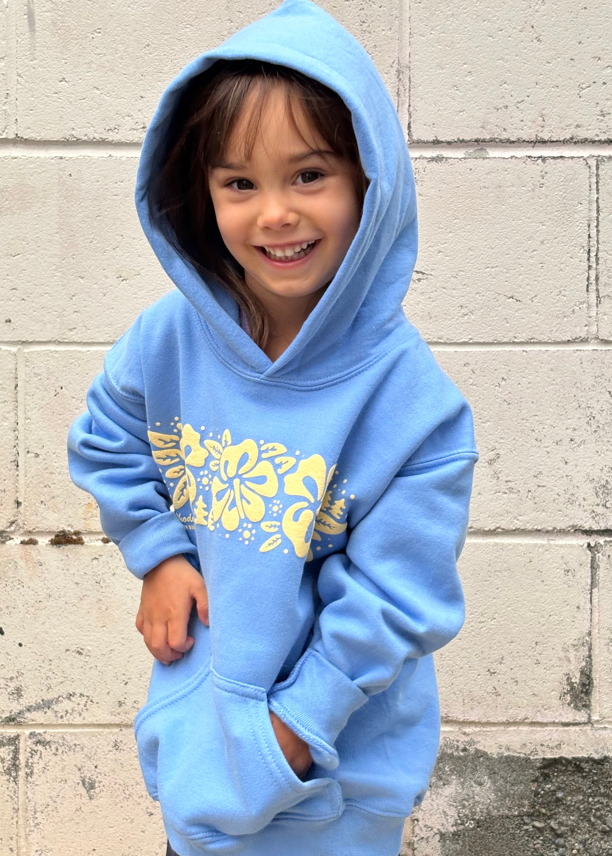 Storm Rhododendron Youth Pullover - Blue