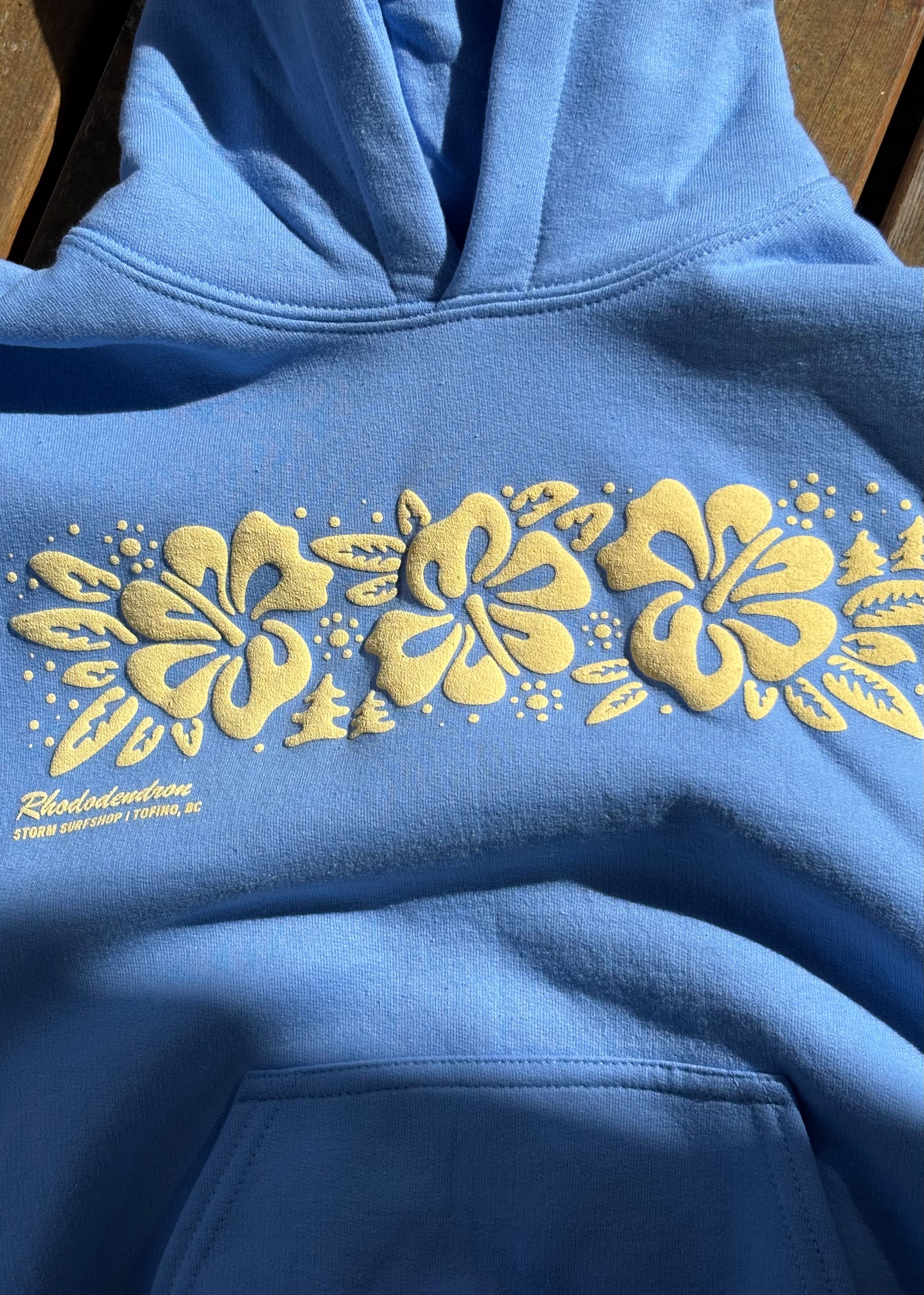 Storm Rhododendron Youth Pullover - Blue
