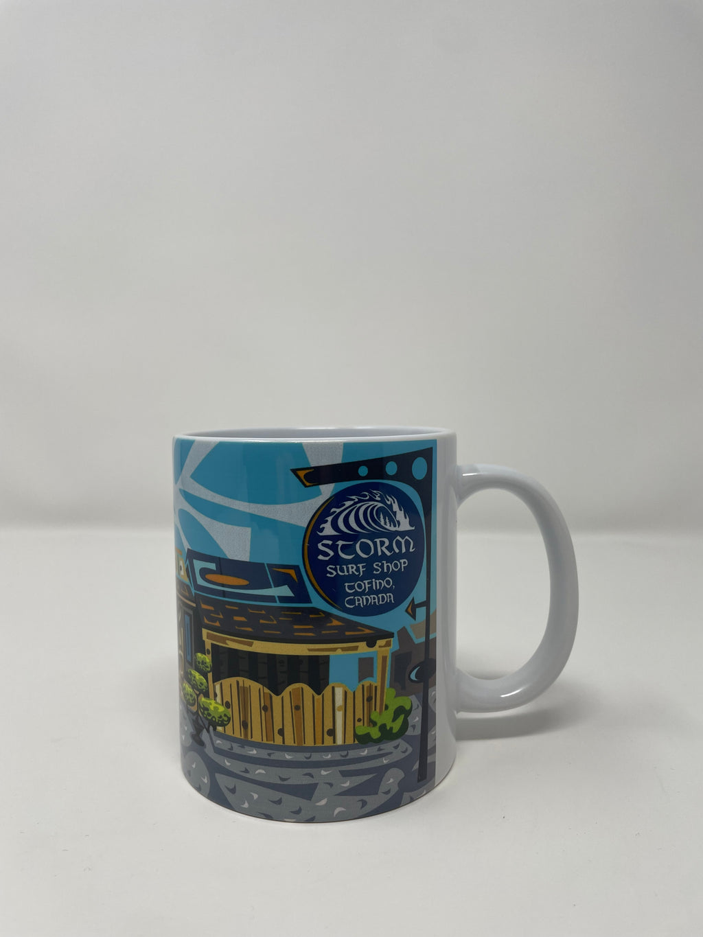 Storm Nat Reed Store Front Mug - White