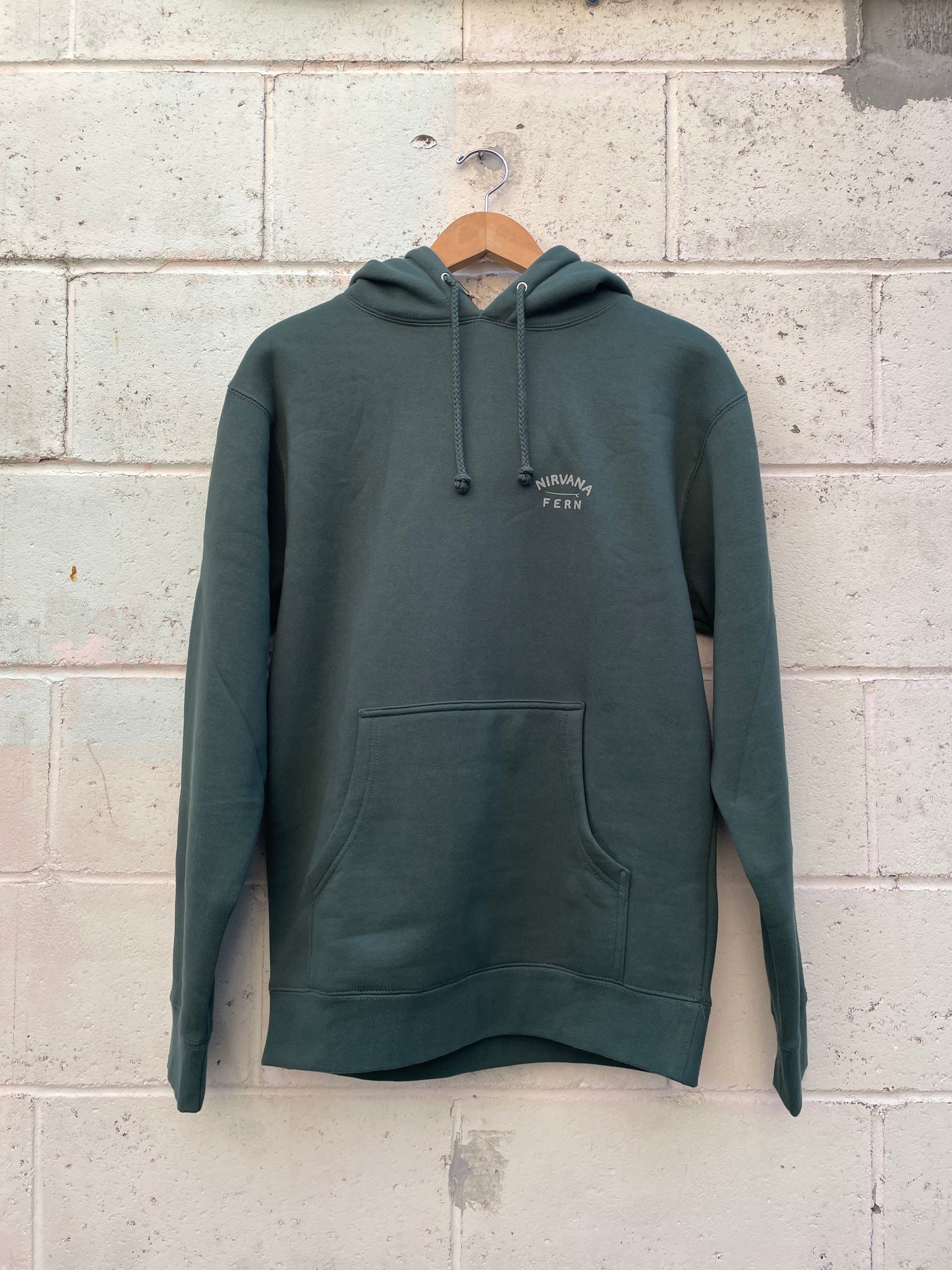 Nirvana Fern Carefully Crafted Hoodie - Alpine Green