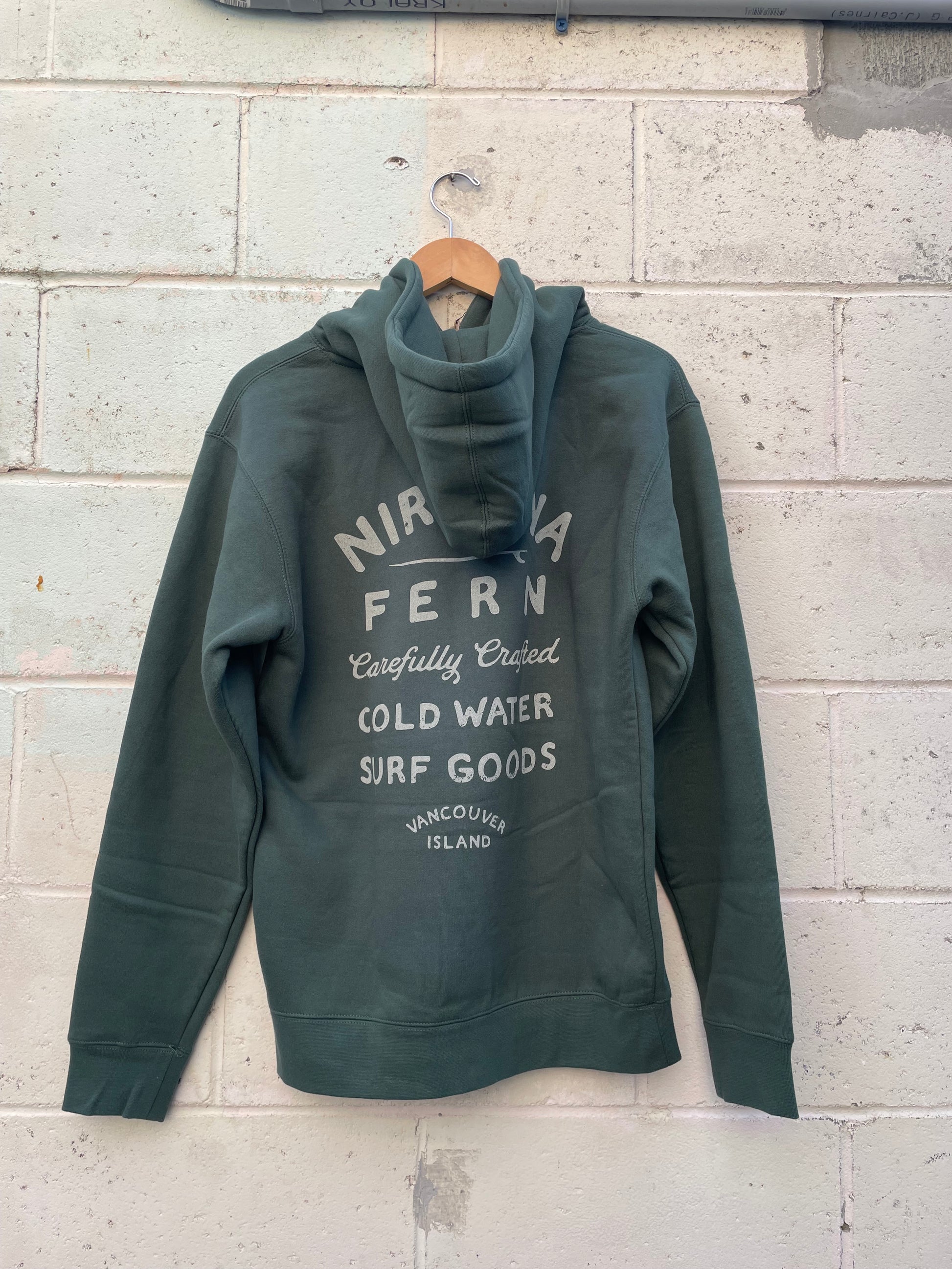 Nirvana Fern Carefully Crafted Hoodie - Alpine Green