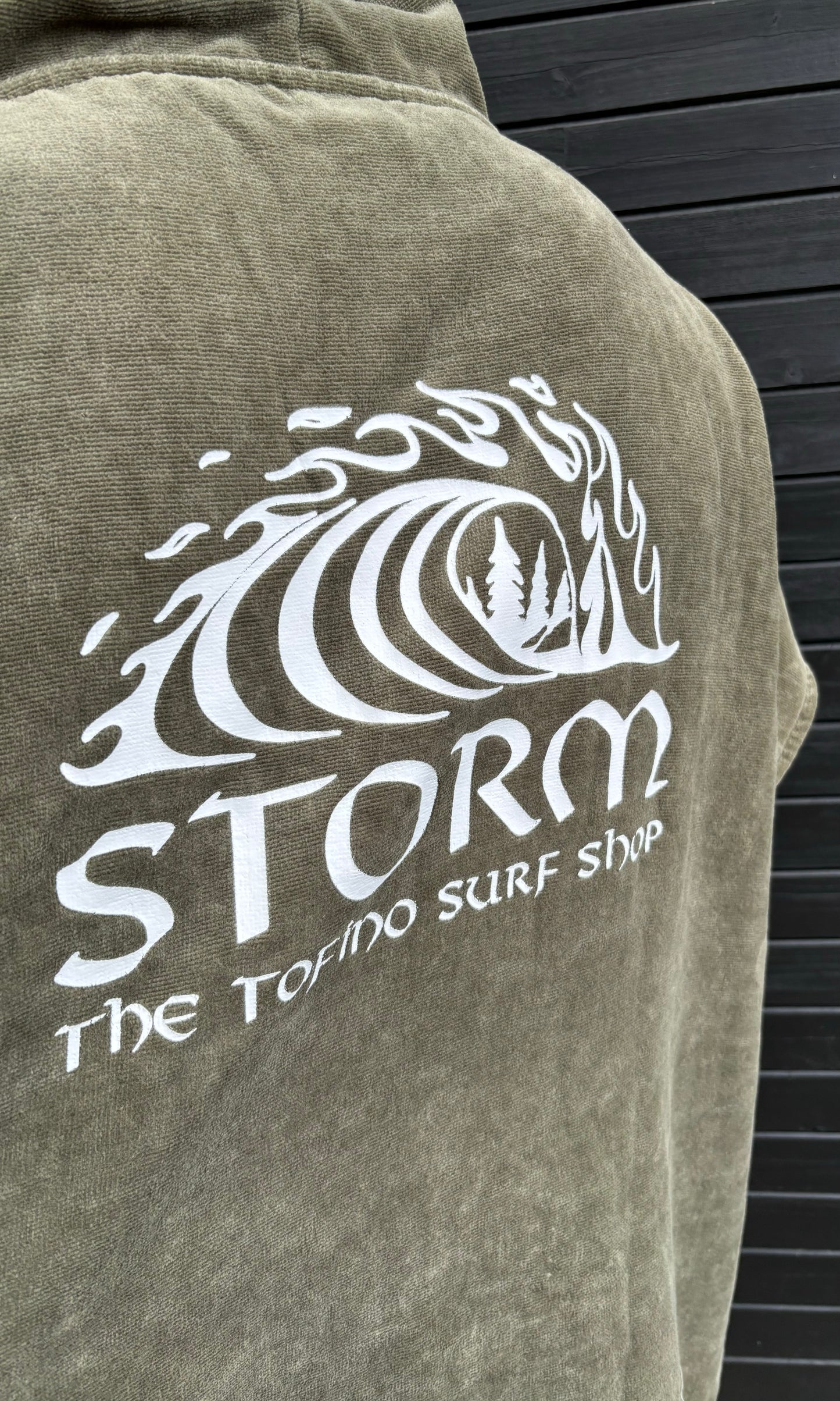 Storm x Slowtide Poncho - Green