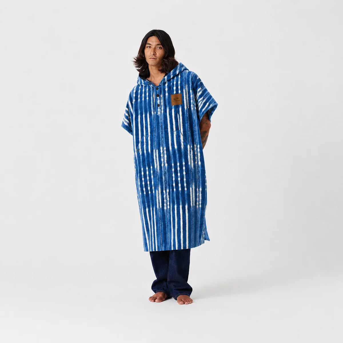Slow Tide Kyoto Ex-Warm Changing Poncho - Navy