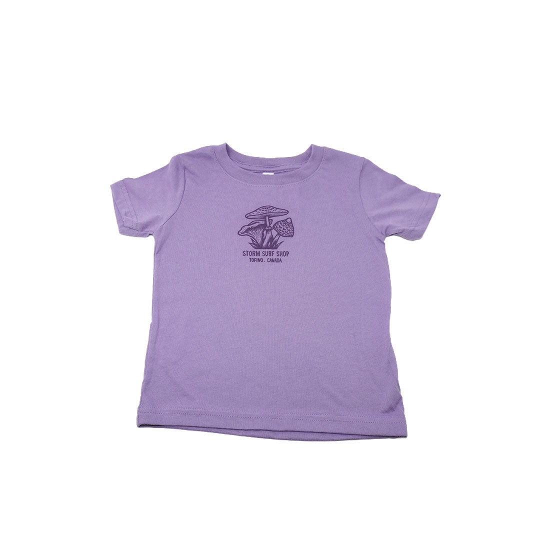 Storm Mushroom Toddler Tee - Purple