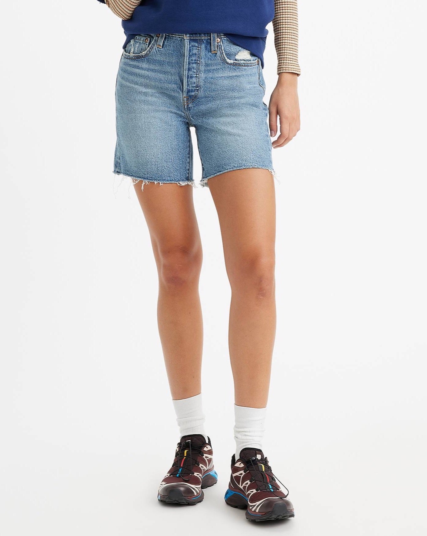 Levis Womens 501 Mid Thigh Short - Odeon