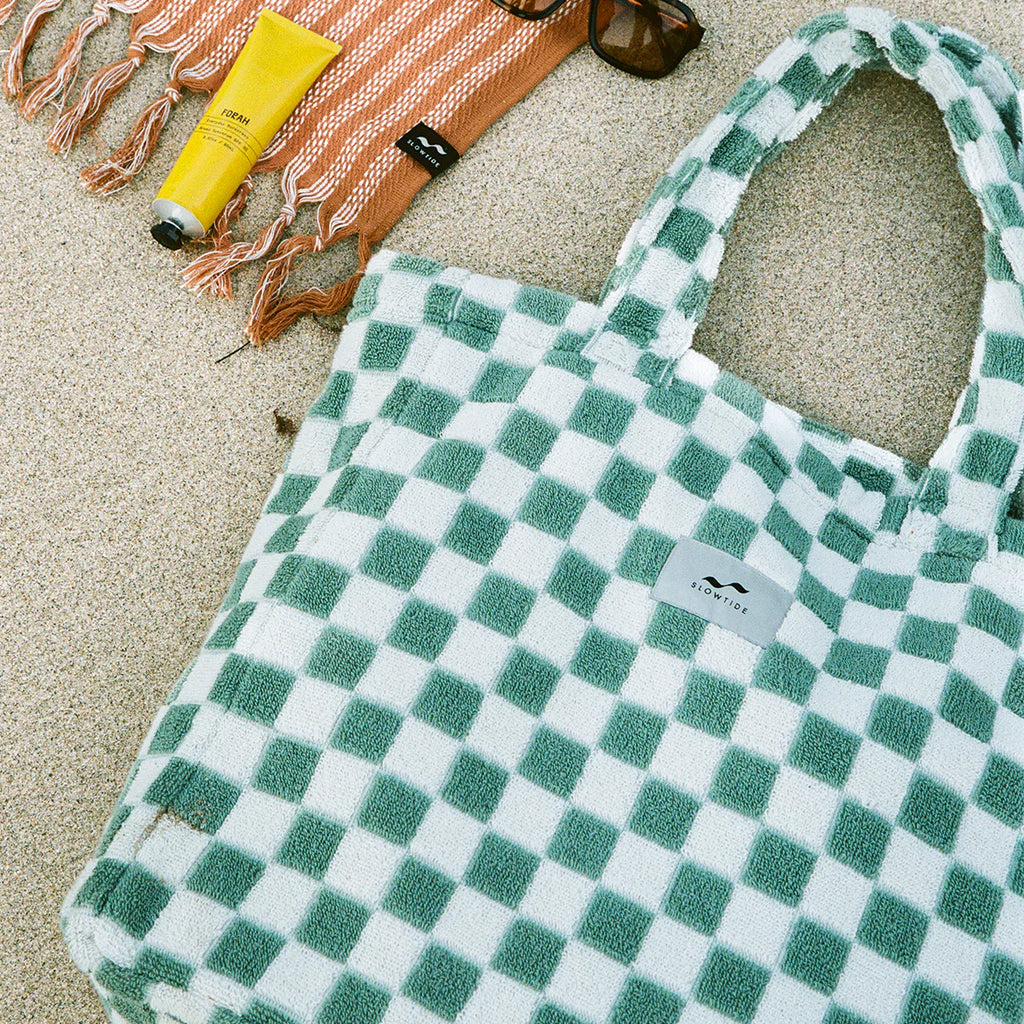Slow Tide Mate Terry Tote - Sage