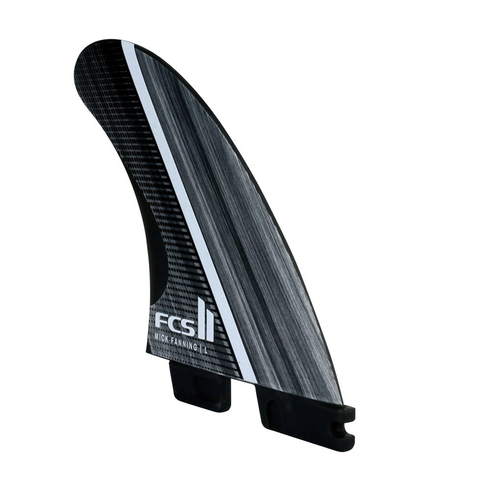 FCS II Mick  Fanning Glass Fibre Fusion Smoke/White  Tri Fins