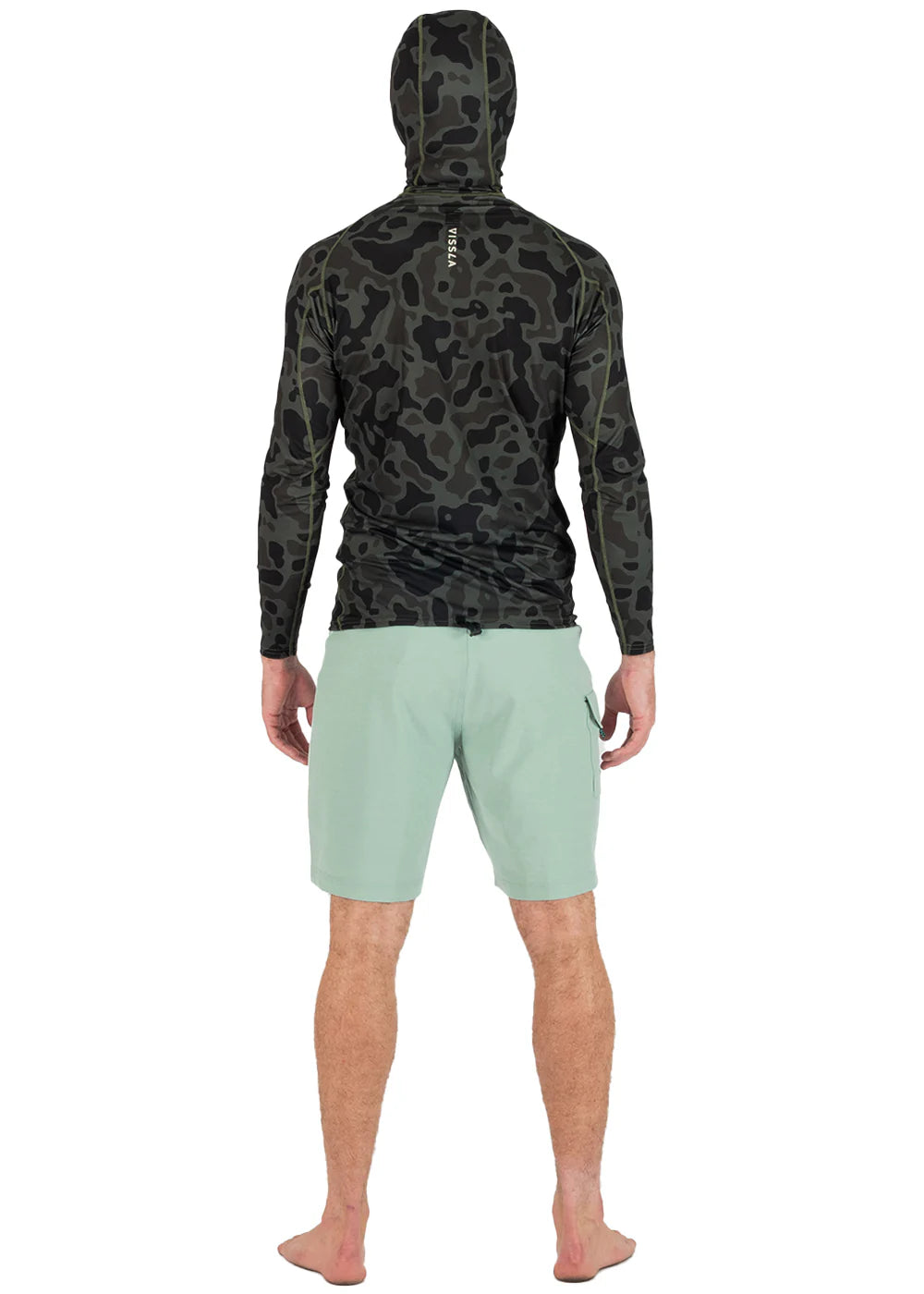 Vissla Warm Seas Eco Hooded L/S Rashguard - Camo