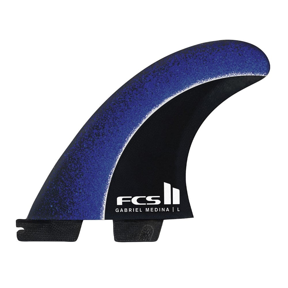 FCS II Gabriel Medina XL PC Aircore Blue Tri Fins