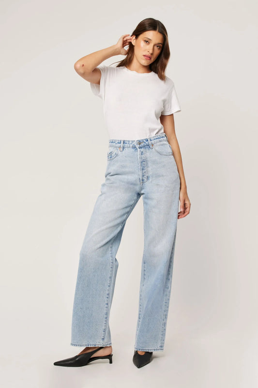 Rollas Stevie Relaxed Long Beach Denim