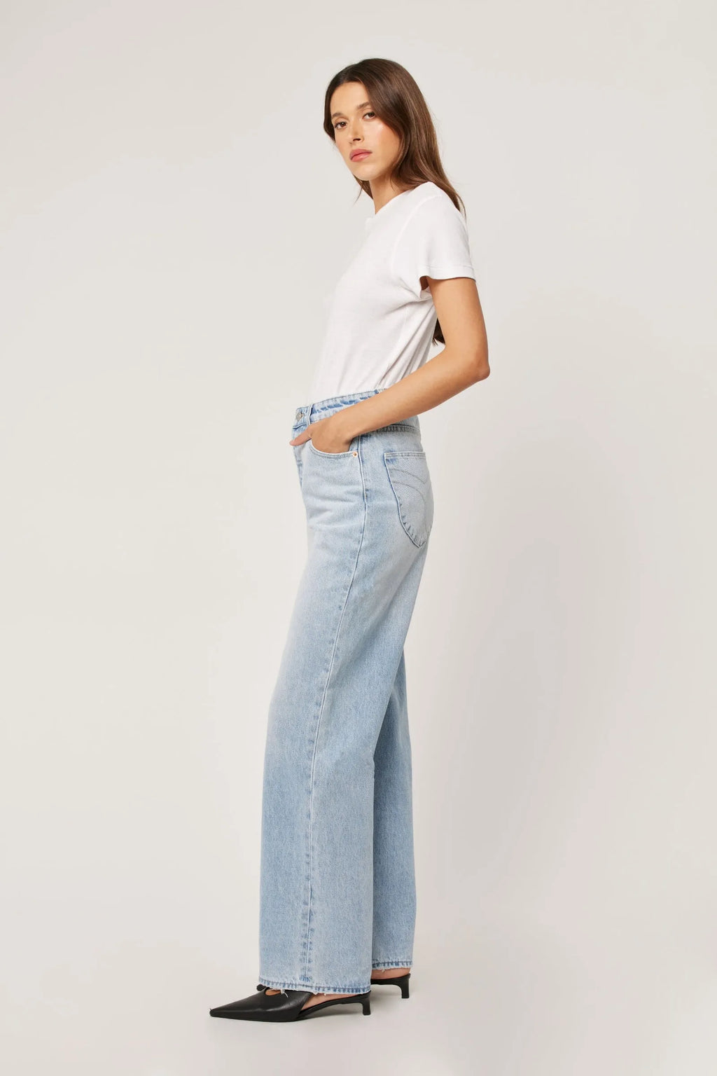Rollas Stevie Relaxed Long Beach Denim