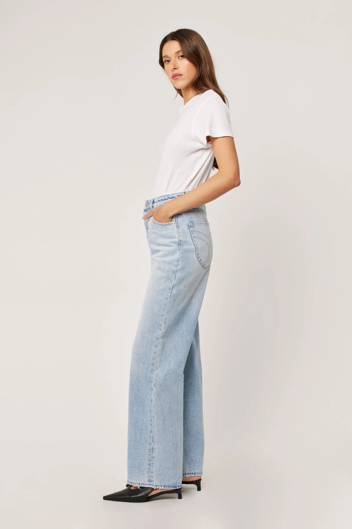 Rollas Stevie Relaxed Long Beach Denim