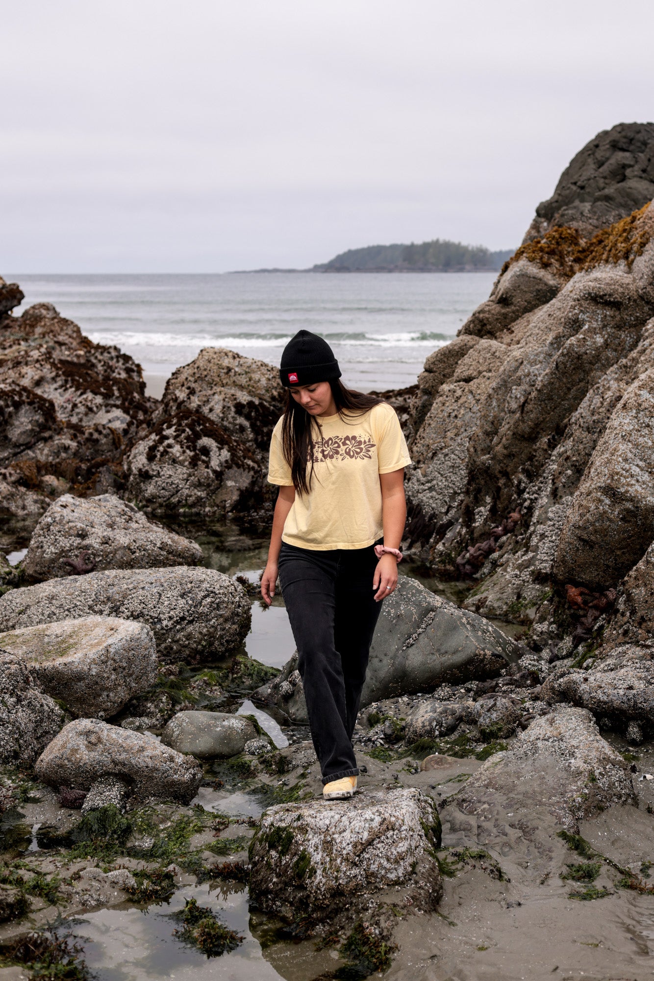 Storm Rhododendron Womens Tee - Butter