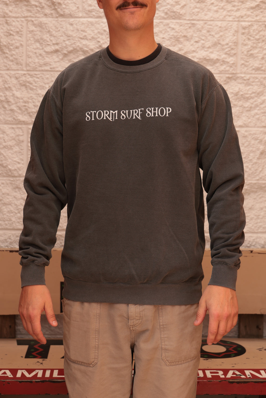 Storm Resurrection Crewneck - Washed Black