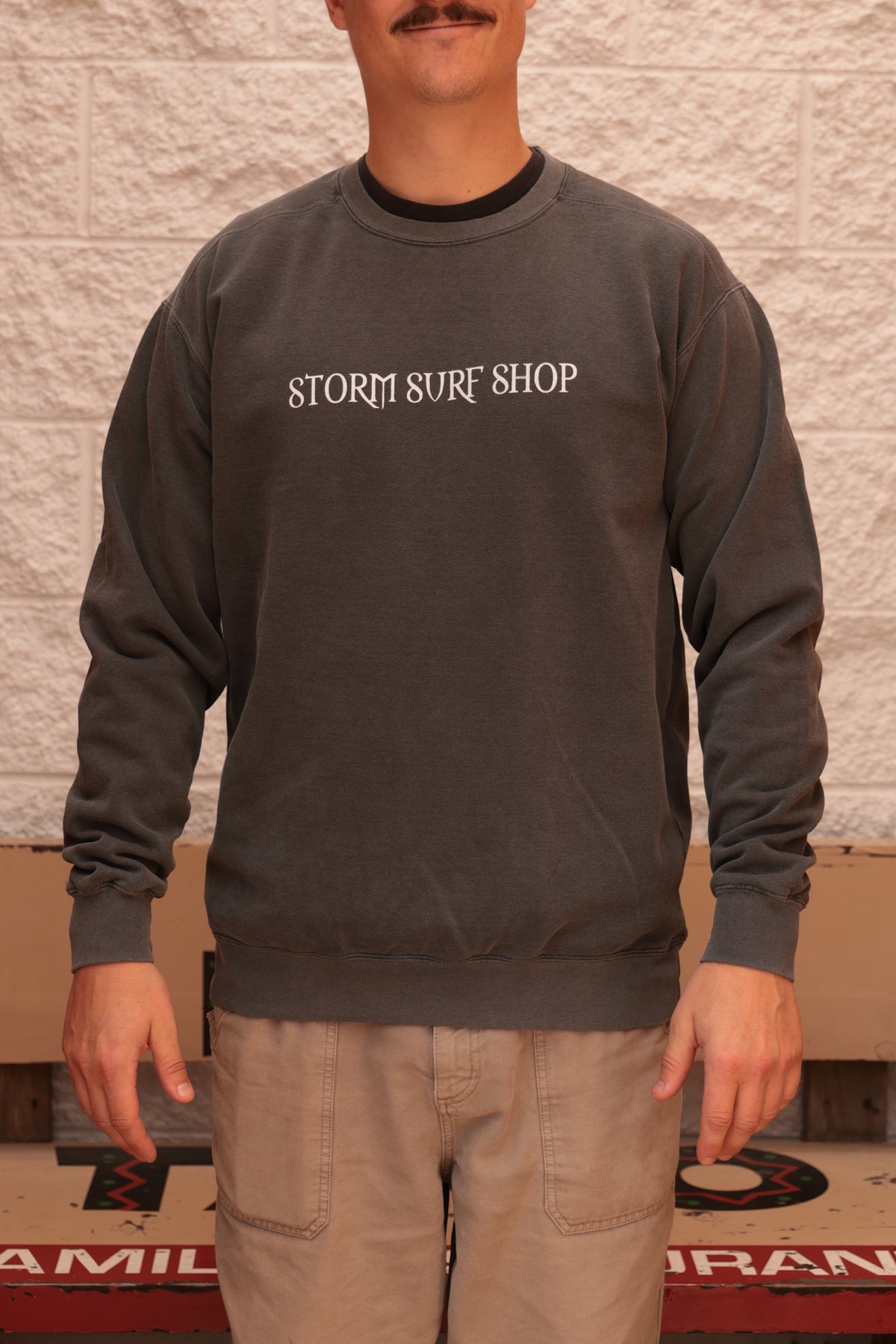 Storm Resurrection Crewneck - Washed Black
