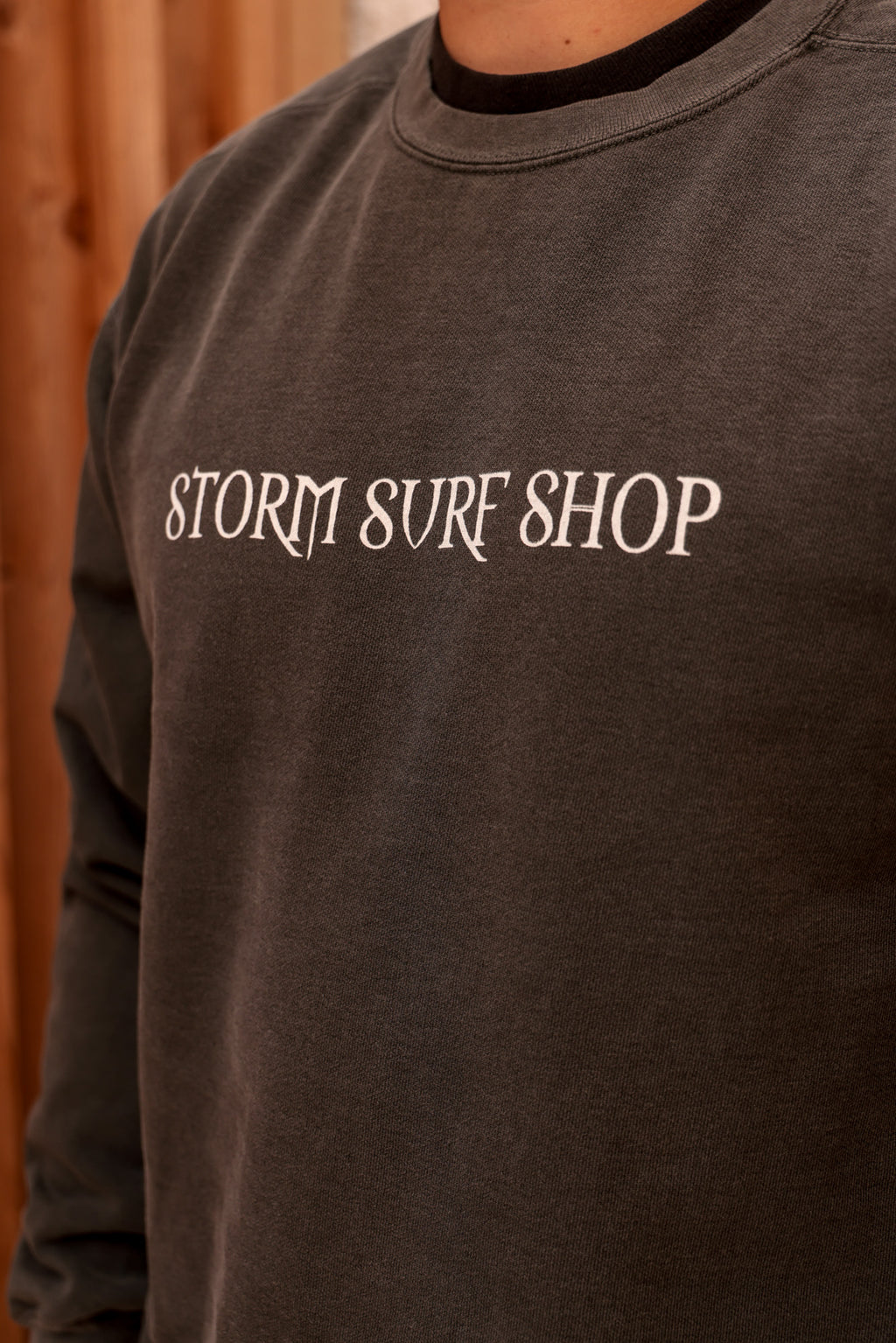 Storm Resurrection Crewneck - Washed Black