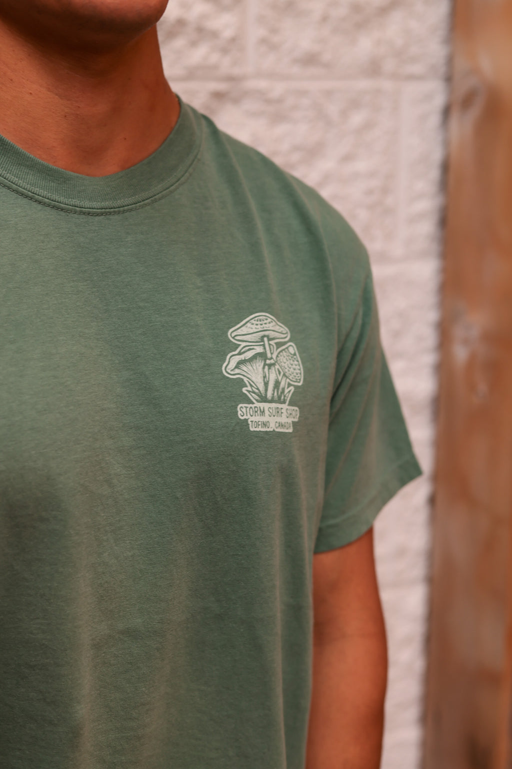 Storm Mushroom Tee - Sage Green