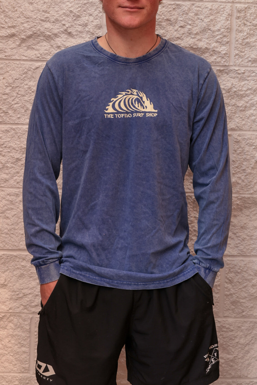 Storm Classic Wave Long Sleeve Tee - Acid Blue