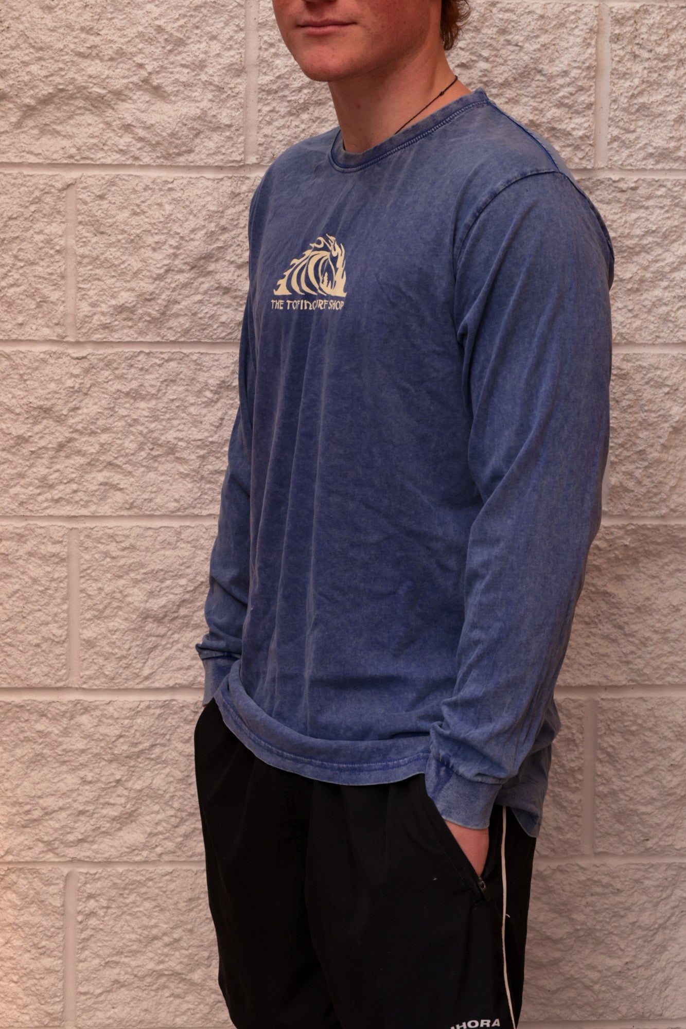 Storm Classic Wave Long Sleeve Tee - Acid Blue