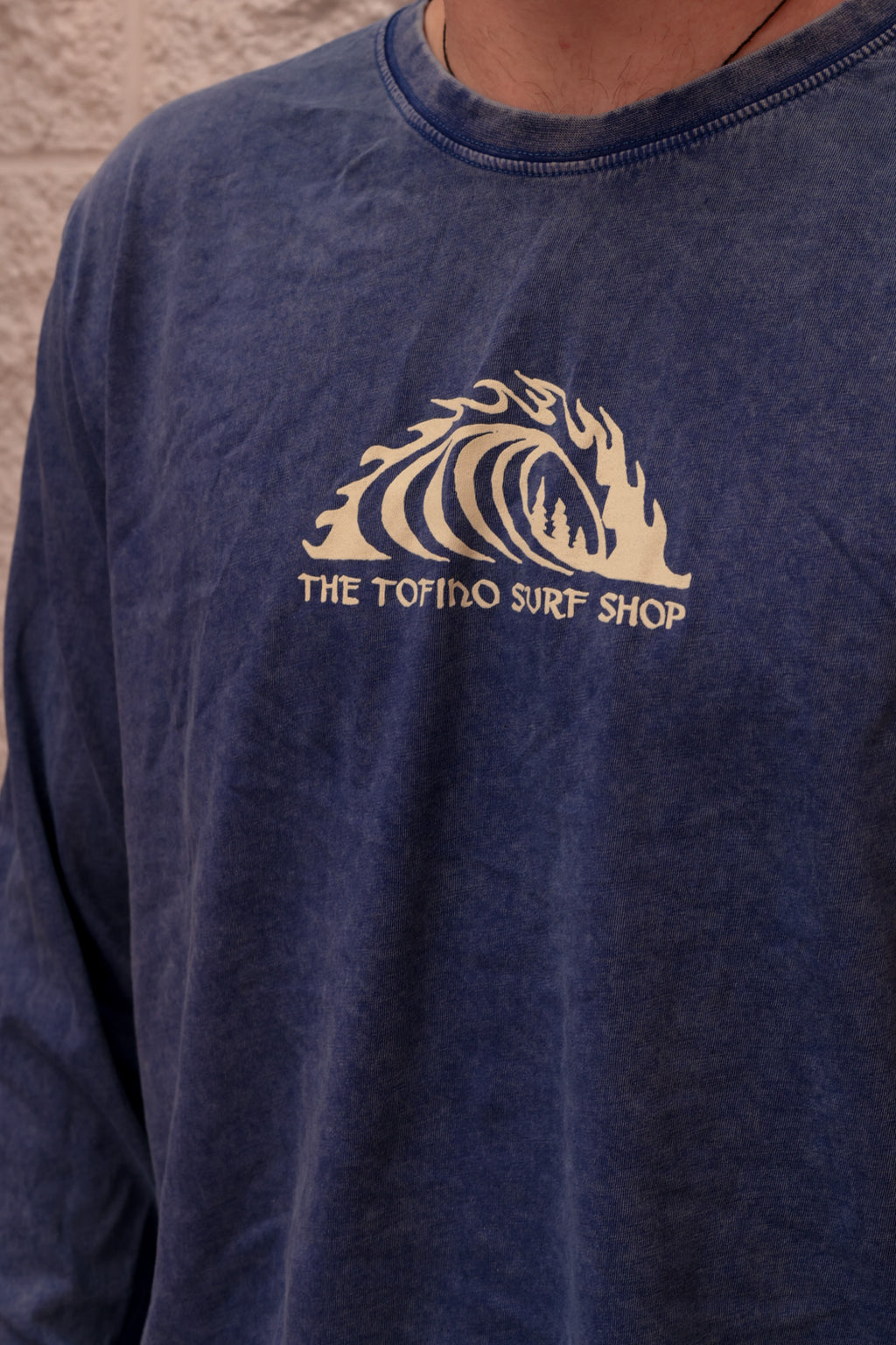 Storm Classic Wave Long Sleeve Tee - Acid Blue