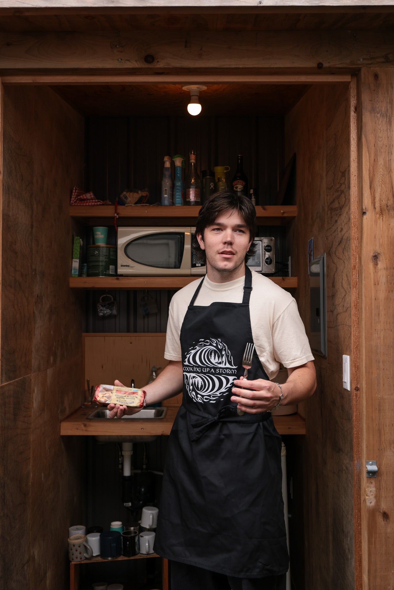 Storm Cooking Up A Storm Apron - Black