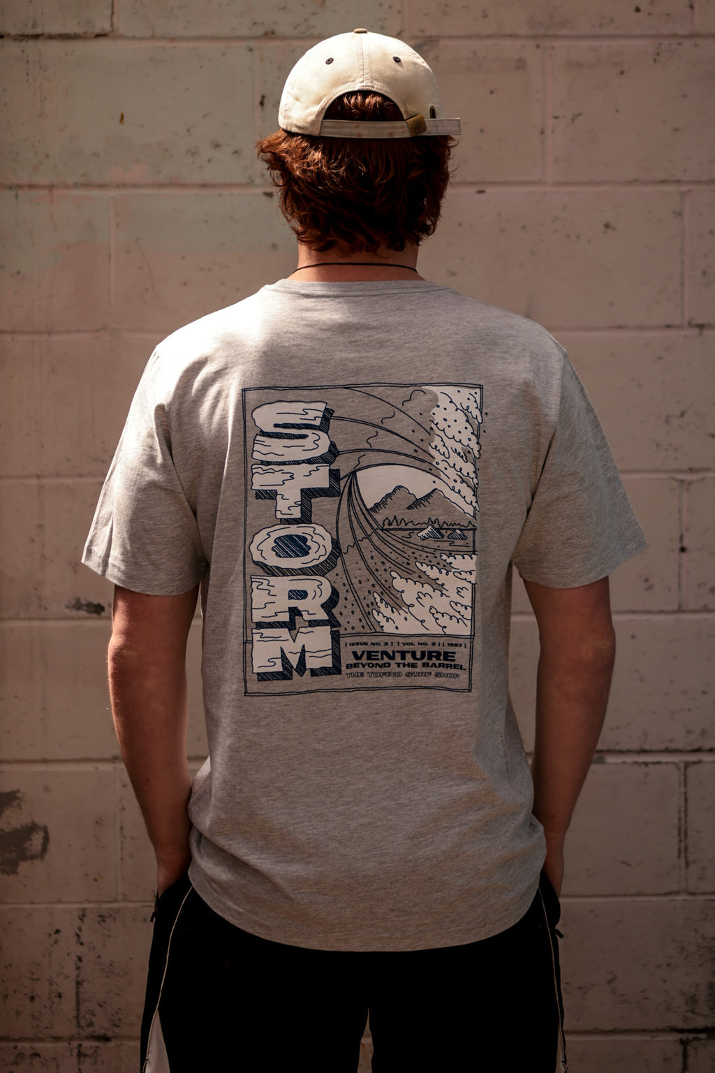 Storm Beyond The Barrel Tee - Grey