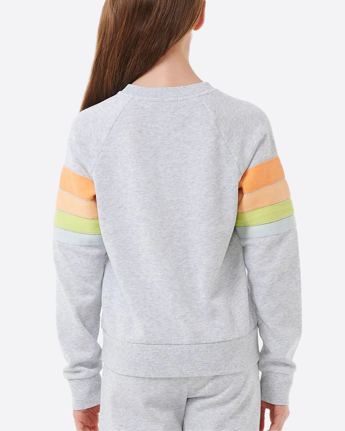 Rip Curl Girls High Tide Surf Crew - Heather Grey