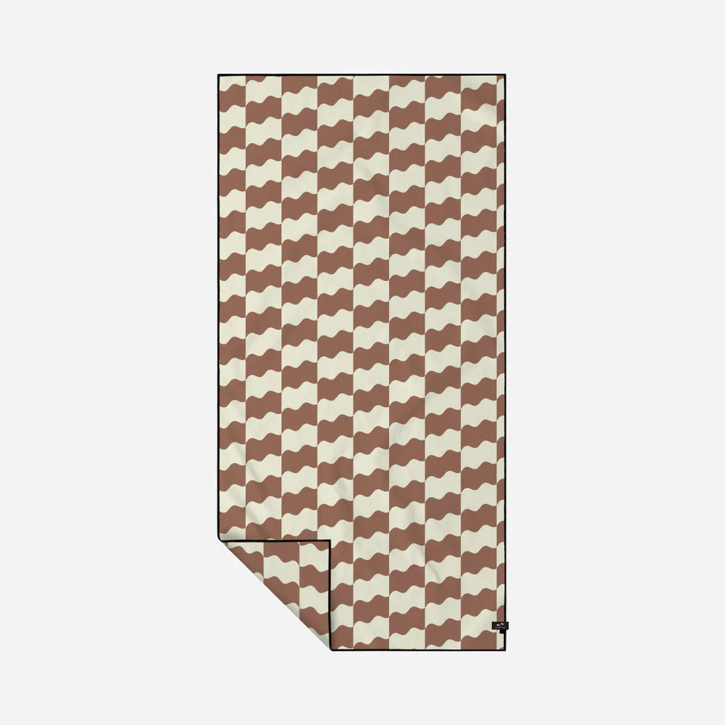 Slow Tide Checker Prf QD Towel - Mousse