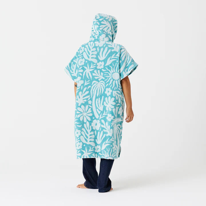 Slowtide Sunny Changing Poncho - Sky Blue
