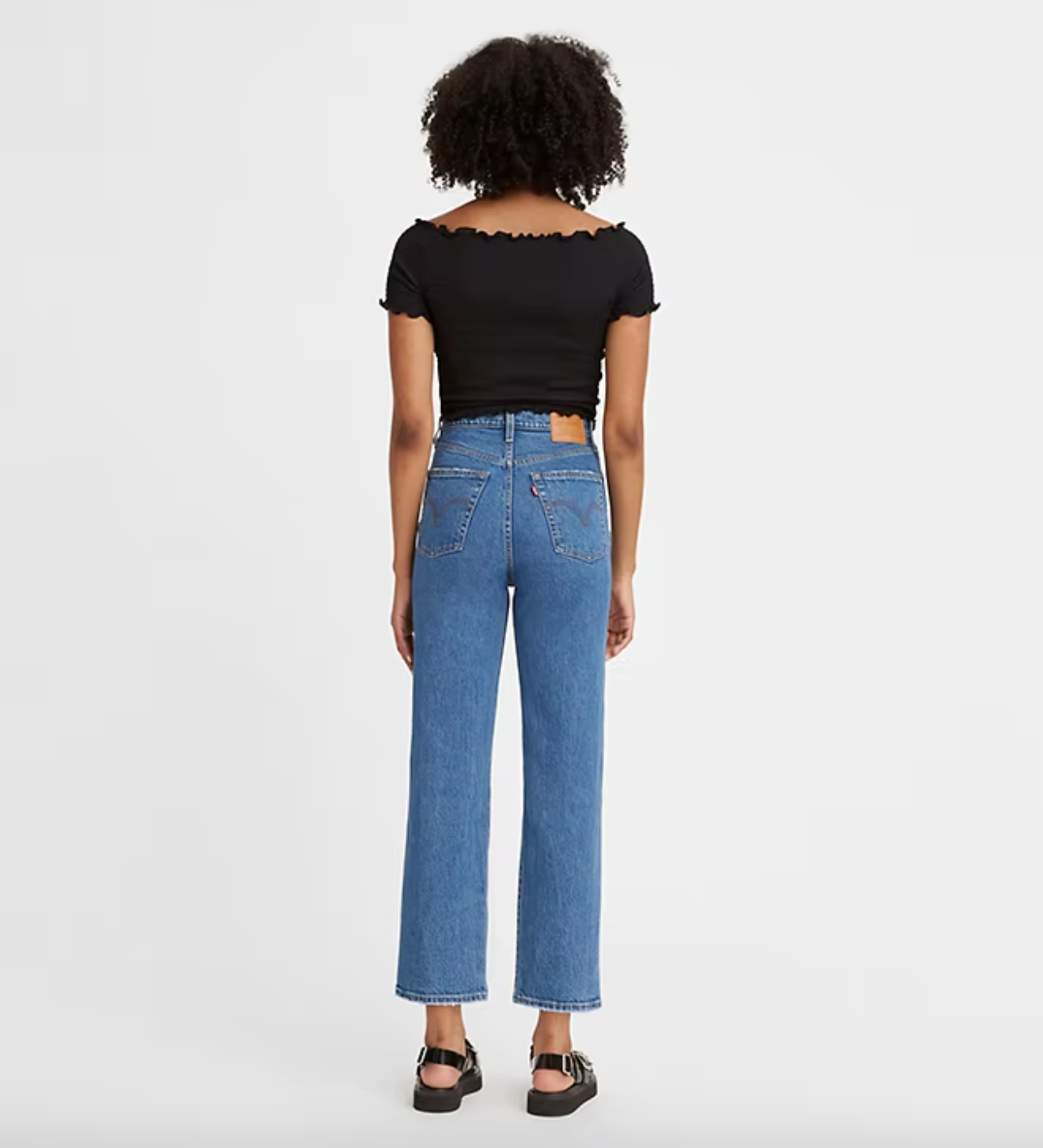 Levis Womens Ribcage Straight Ankle - Jazz Pop