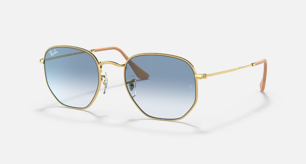 Ray Ban Hexagonal Arista - Light Blue Flash