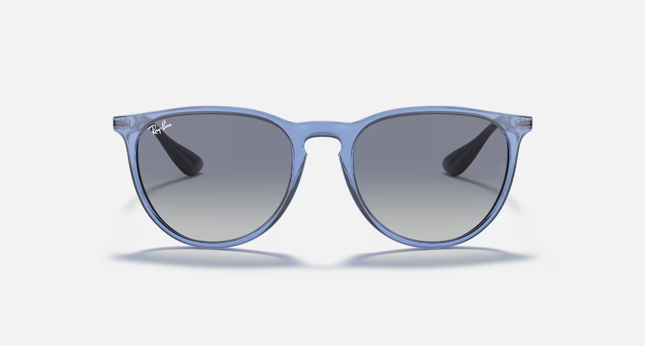 Ray Ban Erika Transparent Light Blue Grey Gradient Blue