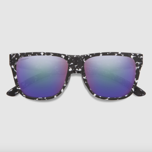 Smith Lowdown 2 Matte Black Marble ChromaPop Polarized Violet Mirror Sunglasses
