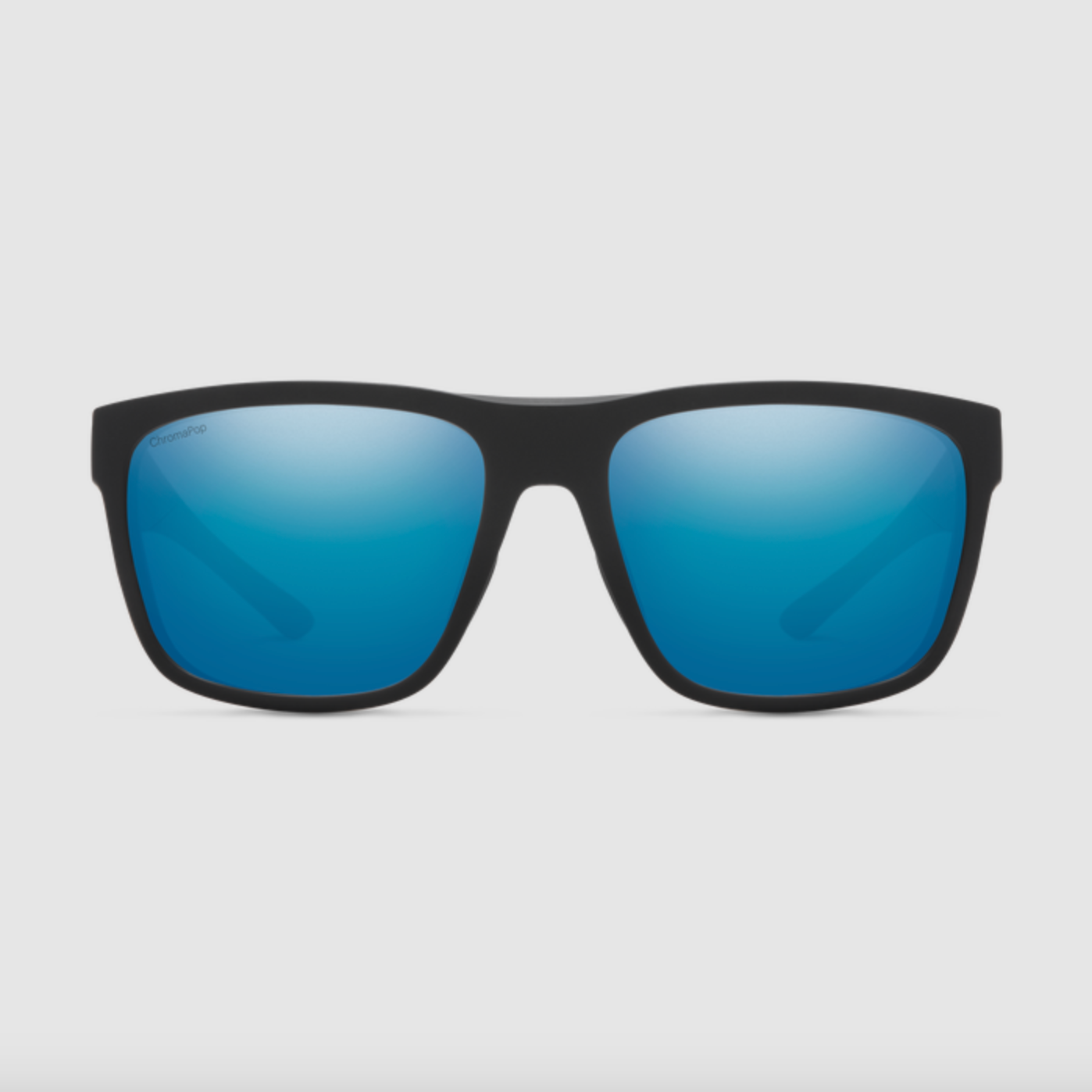 Smith Barra Matte Black ChromaPop Polarized Blue Mirror Sunglasses